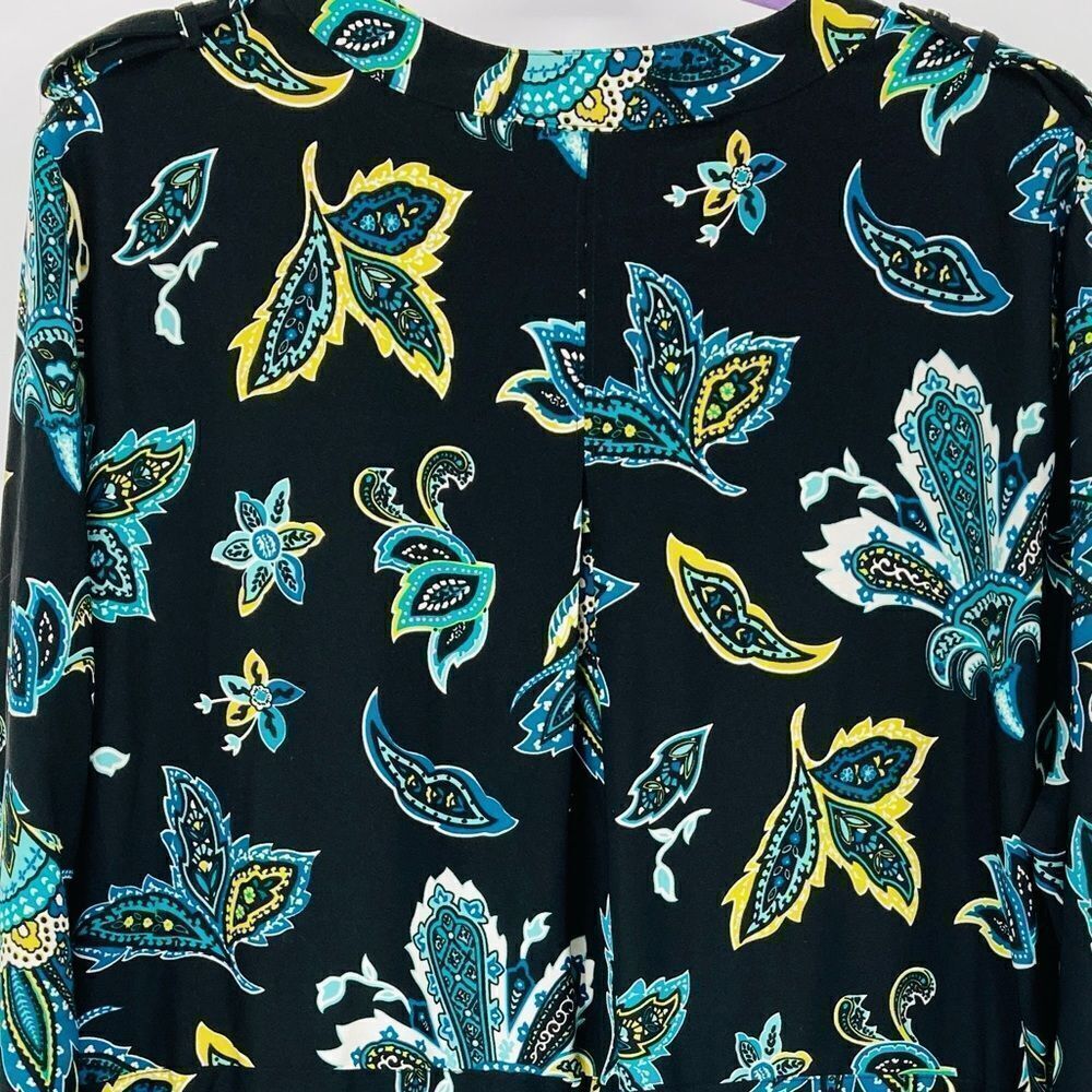 Liz Claiborne Plus Size Paisley Shirt/Dress 2X - Picture 8 of 10